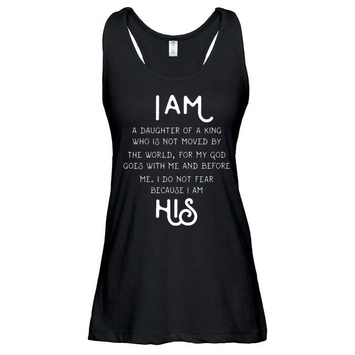 I Am His A Daughter Of A King Quote Ladies Essential Flowy Tank