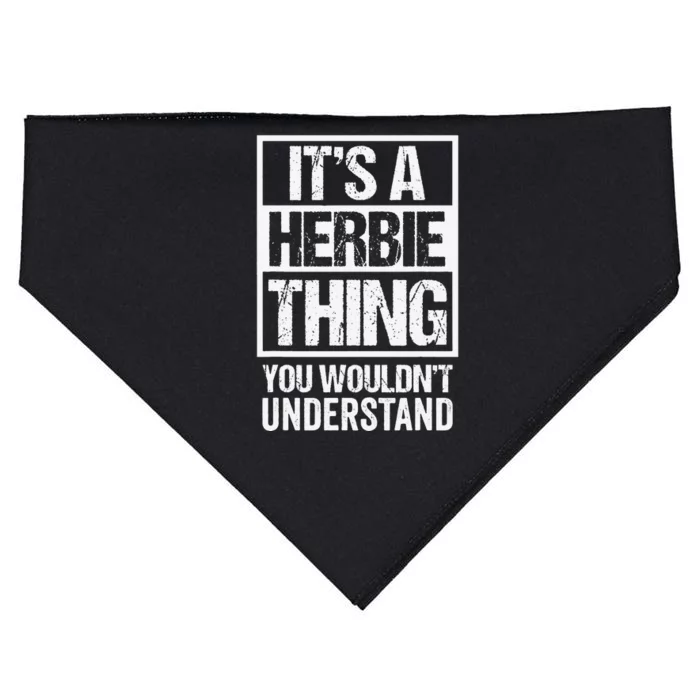 It's A Herbie Thing You Wouldn't Understand First Name USA-Made Doggie Bandana