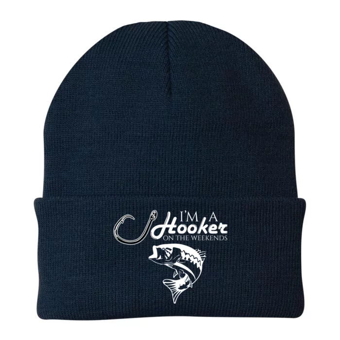 I'm A Hooker On The Weekends Fishing Gift Knit Cap Winter Beanie