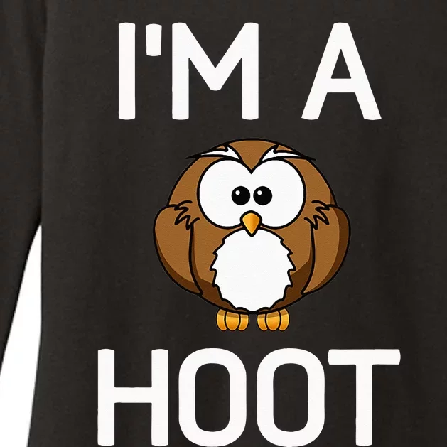 Im A Hoot Owl Pun Funny Jokes Sarcastic Sayings. Womens CVC Long Sleeve Shirt