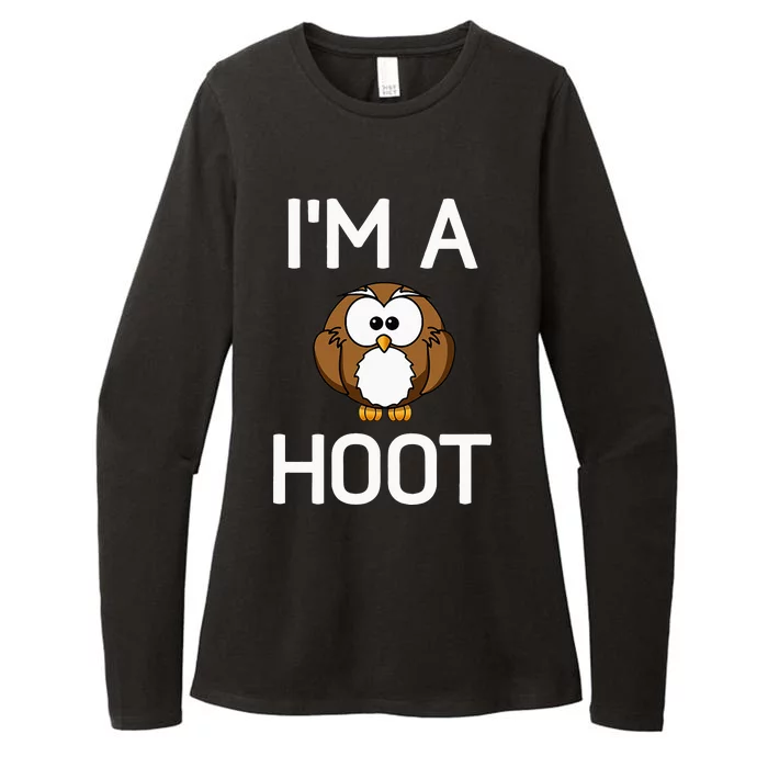 Im A Hoot Owl Pun Funny Jokes Sarcastic Sayings. Womens CVC Long Sleeve Shirt