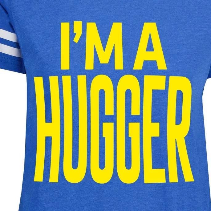 I’M A Hugger Enza Ladies Jersey Football T-Shirt