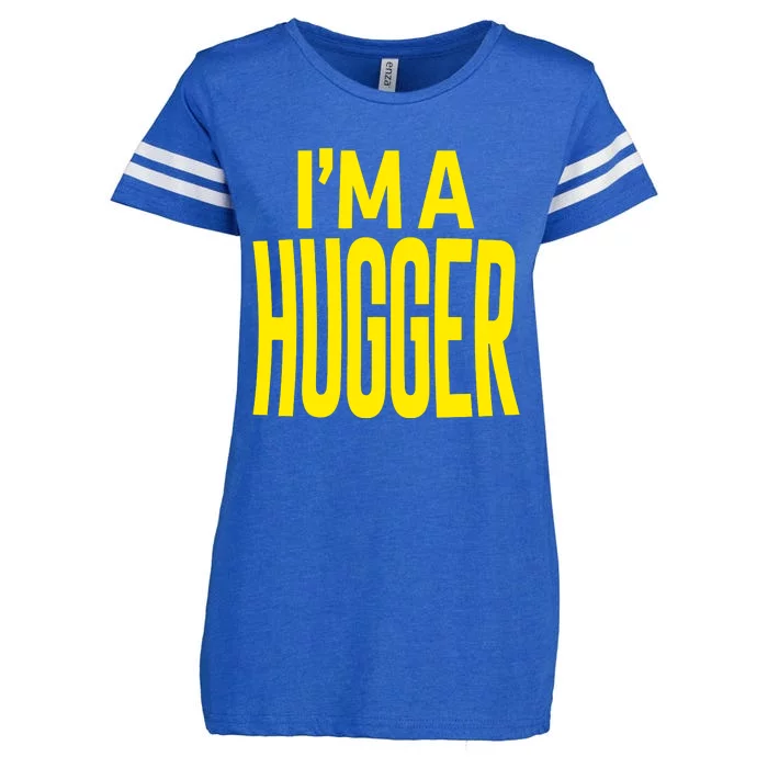 I’M A Hugger Enza Ladies Jersey Football T-Shirt