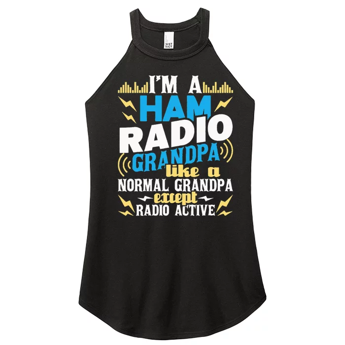 I'm A Ham Radio Grandpa Ham Radio Amateur Radio Operator Women’s Perfect Tri Rocker Tank