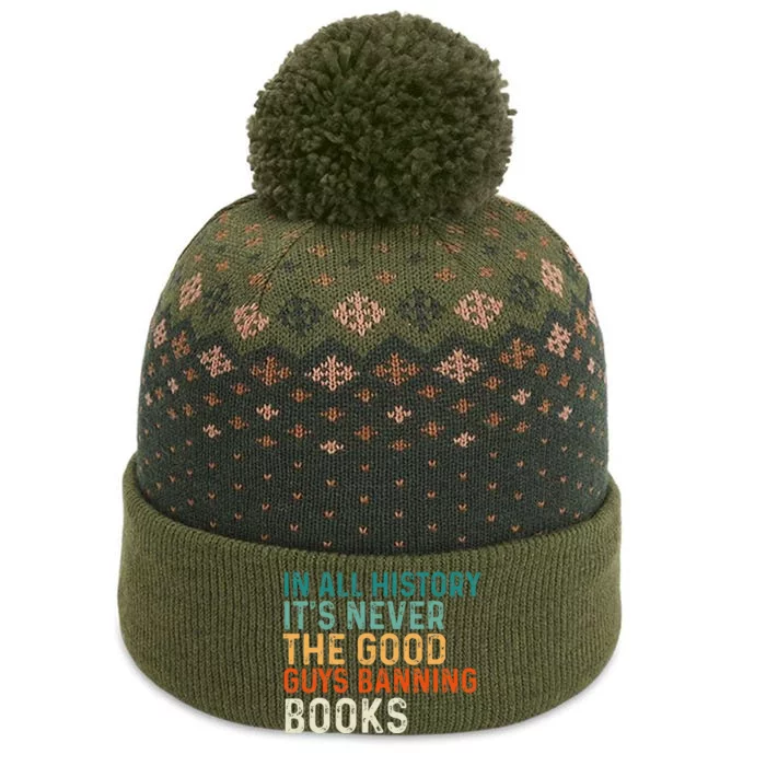 In All History Its Never The Good Guys Banning Books Retro The Baniff Cuffed Pom Beanie