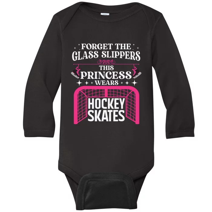 I'm A Hockey  Puck Winter Sports Ice Hockey Lover Baby Long Sleeve Bodysuit