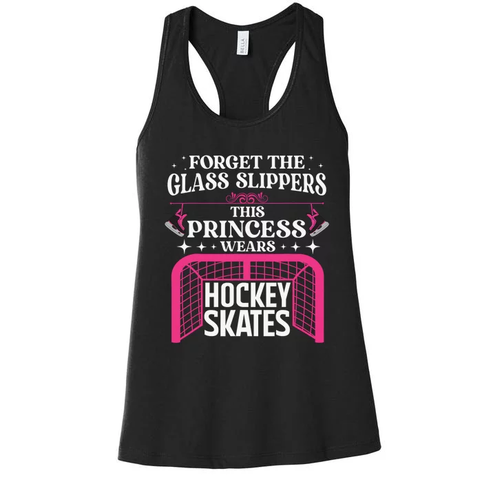 I'm A Hockey  Puck Winter Sports Ice Hockey Lover Women's Racerback Tank