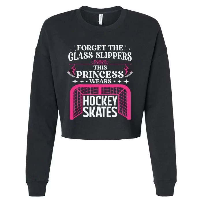 I'm A Hockey  Puck Winter Sports Ice Hockey Lover Cropped Pullover Crew