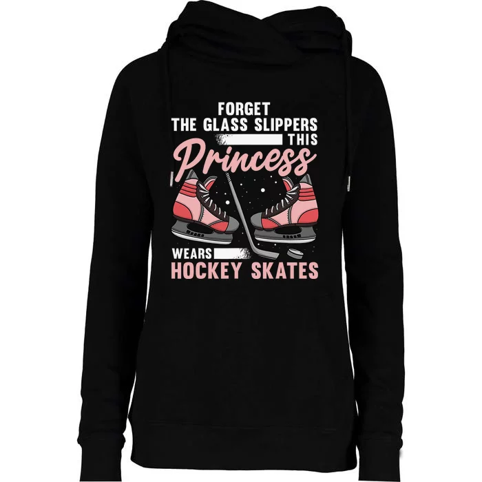 I'm A Hockey  Puck Winter Sports Ice Hockey Lover Womens Funnel Neck Pullover Hood