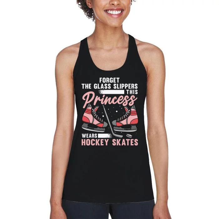 I'm A Hockey  Puck Winter Sports Ice Hockey Lover Women's Racerback Tank