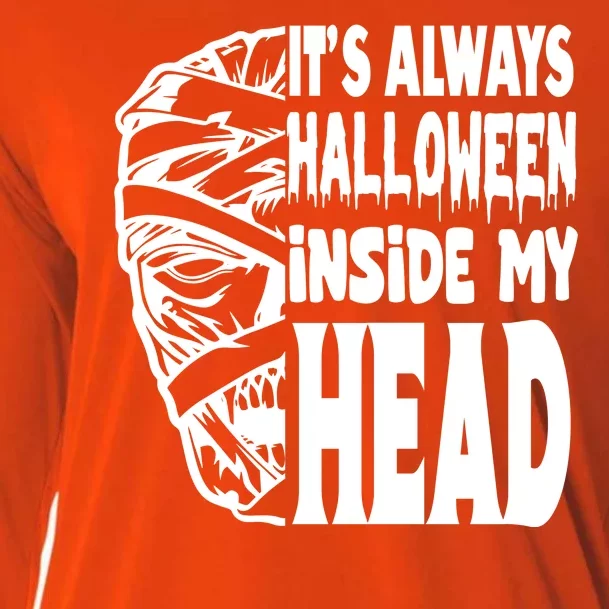 Its Always Halloween Inside My Head Zombie Cooling Performance Long Sleeve Crew