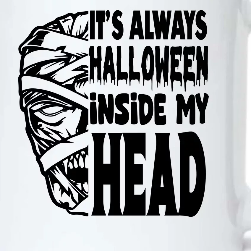 Its Always Halloween Inside My Head Zombie Black Color Changing Mug