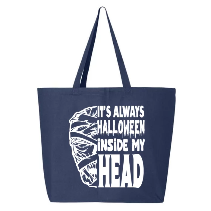 Its Always Halloween Inside My Head Zombie 25L Jumbo Tote