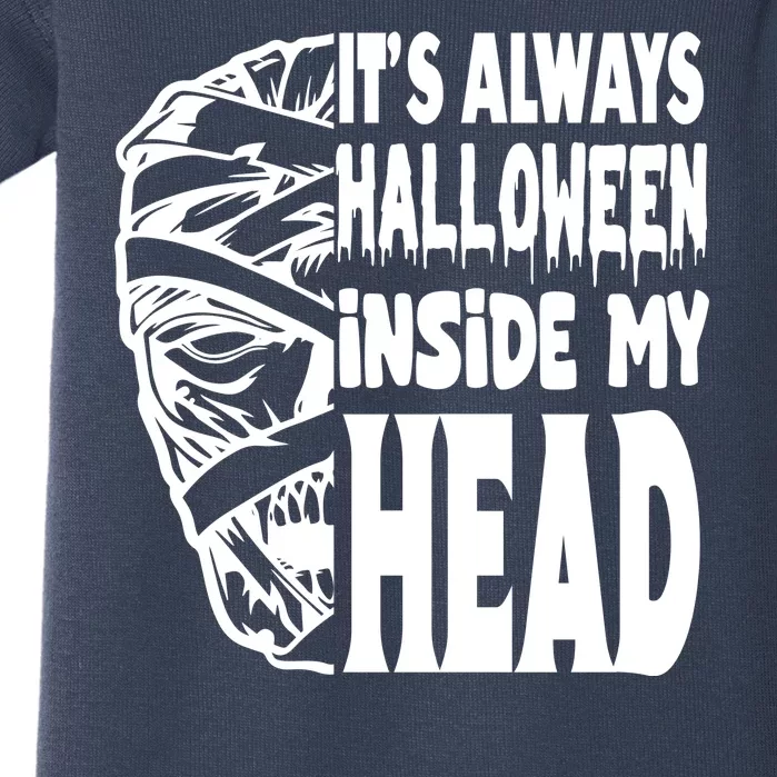 Its Always Halloween Inside My Head Zombie Baby Bodysuit