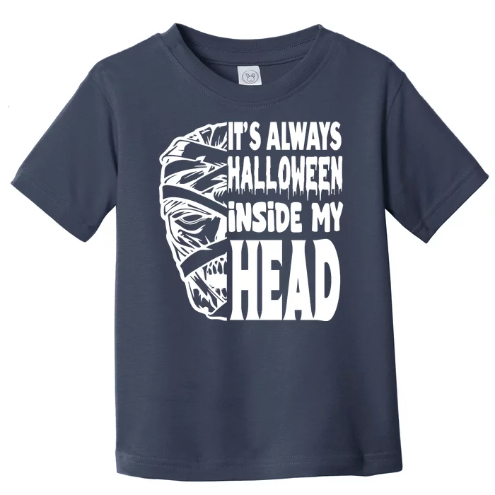 Its Always Halloween Inside My Head Zombie Toddler T-Shirt