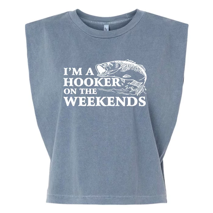 Im A Hooker On The Weekends Garment-Dyed Women's Muscle Tee