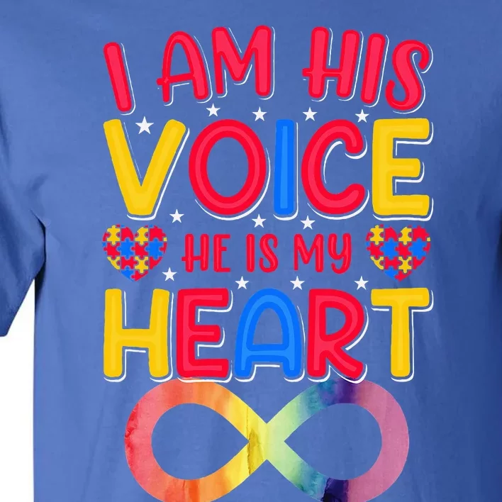 I Am His Voice He Is My Heart Tall T-Shirt