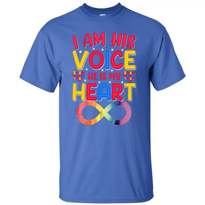 I Am His Voice He Is My Heart Tall T-Shirt