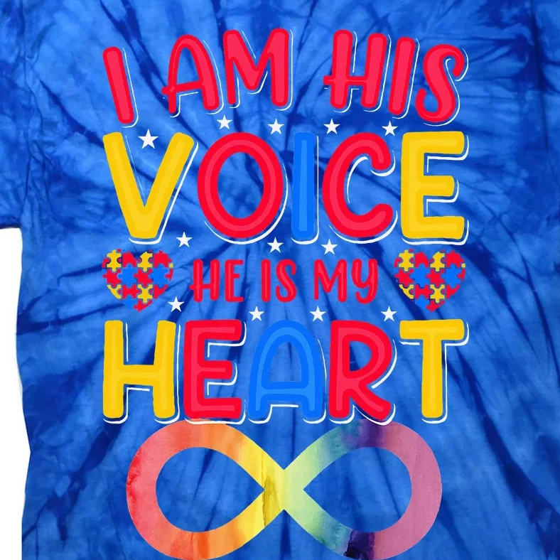 I Am His Voice He Is My Heart Tie-Dye T-Shirt