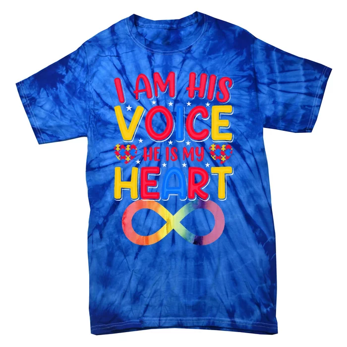 I Am His Voice He Is My Heart Tie-Dye T-Shirt