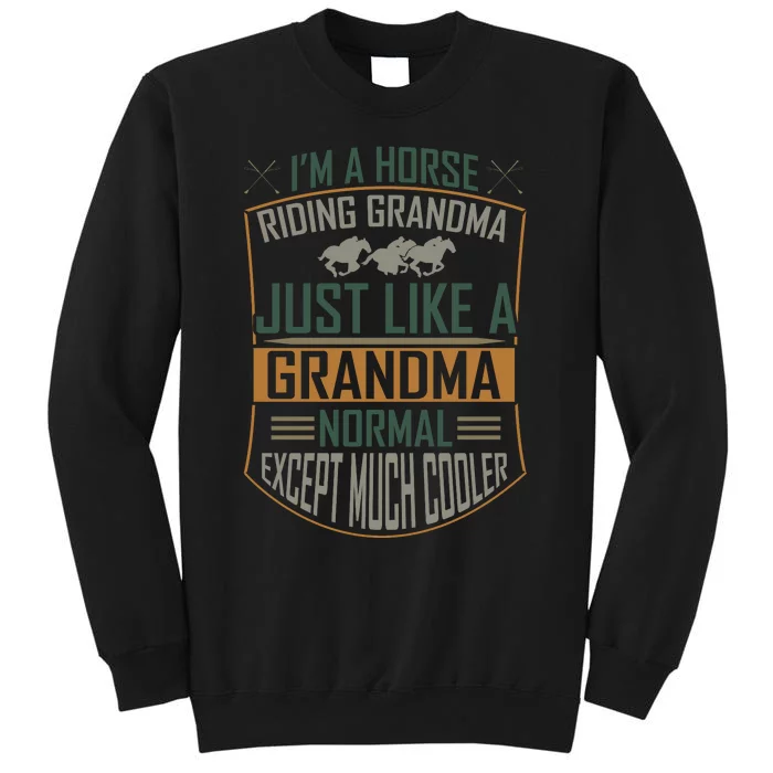 I'm A Horse Riding Grandma Just Like A Normal Grandma Expect Much Cooler Sweatshirt