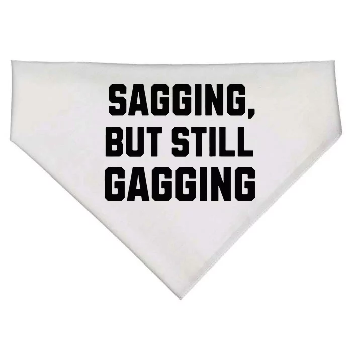 Inappropriate Adult Humor Sagging But Still Gagging USA-Made Doggie Bandana