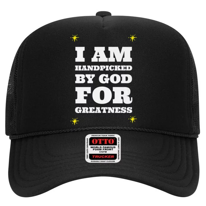 I AM HANDPICKED High Crown Mesh Trucker Hat