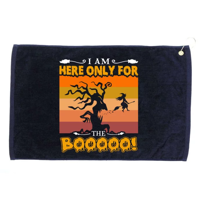 I Am Here Only For The Boooo Vintage Halloween Pumpkin Gift Grommeted Golf Towel