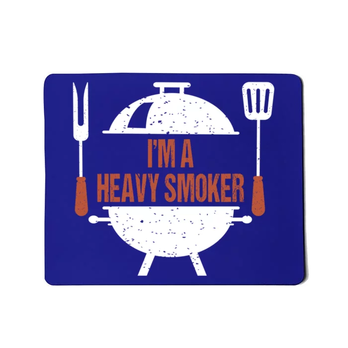 I'm A Heavy Smoker Bbq Grill Barbecue Gift Mousepad