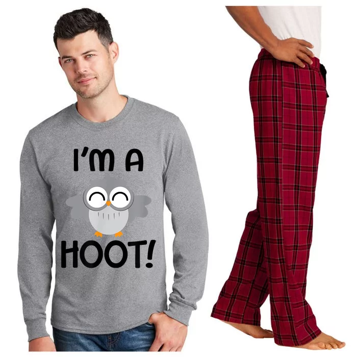 I'm A Hoot! Happy Little Owl Pun Long Sleeve Pajama Set