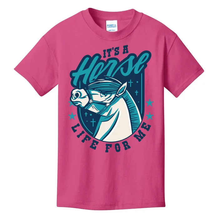 It's A Horse Life For Me Kids T-Shirt