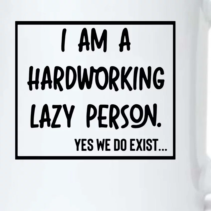 IM A Hardworking Lazy Person Black Color Changing Mug