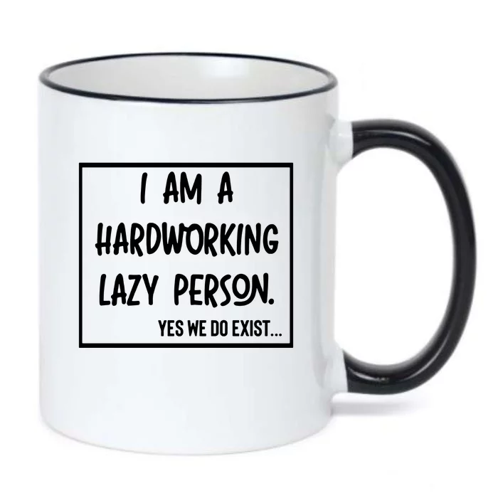 IM A Hardworking Lazy Person Black Color Changing Mug