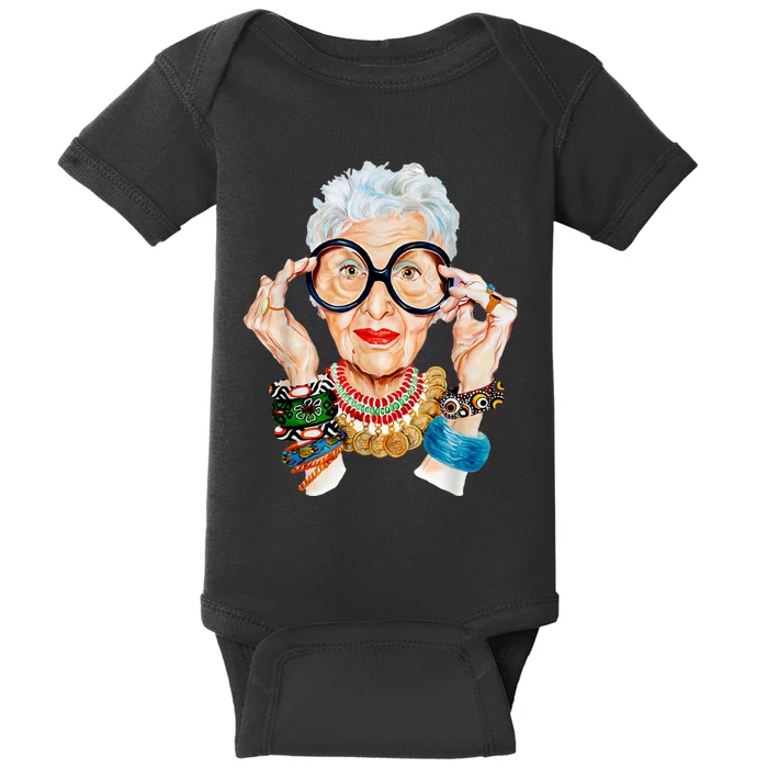 Iris Apfel Baby Bodysuit