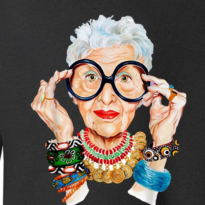 Iris Apfel Toddler Sweatshirt