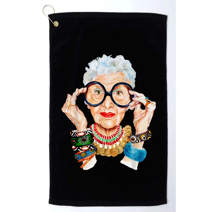 Iris Apfel Platinum Collection Golf Towel