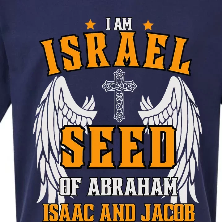 I am Israel Seed Of Abraham Isaac and Jacob Sueded Cloud Jersey T-Shirt