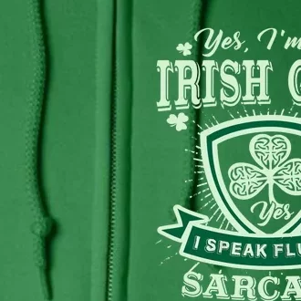 I'm an Irish Girl, Perfect Funny St Patrick's Day Girl Full Zip Hoodie