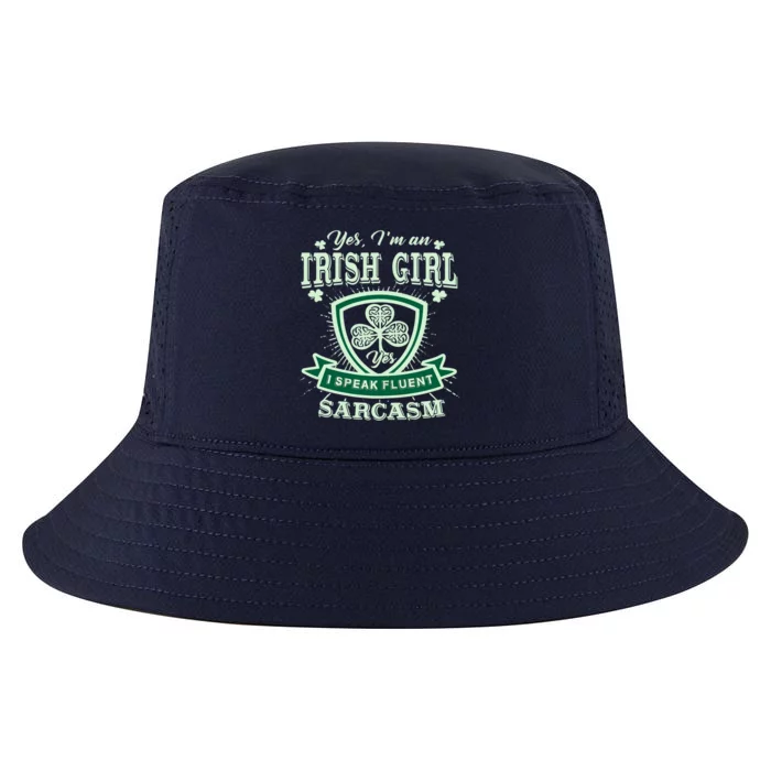 I'm an Irish Girl, Perfect Funny St Patrick's Day Girl Cool Comfort Performance Bucket Hat