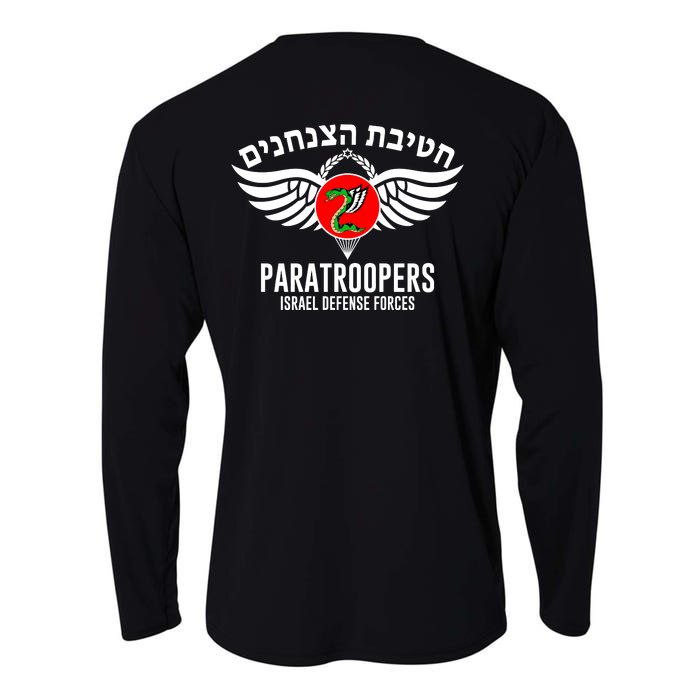 Israel Army Idf 35th Paratroopers Brigade Back & Front Front & Back Cooling Performance Long Sleeve Crew