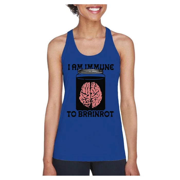 I Am Immune To Brainrot Women's Racerback Tank