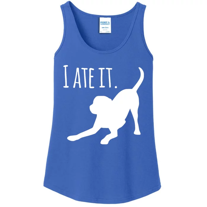 I Ate It Dog Mom And Dog Dads Ladies Essential Tank