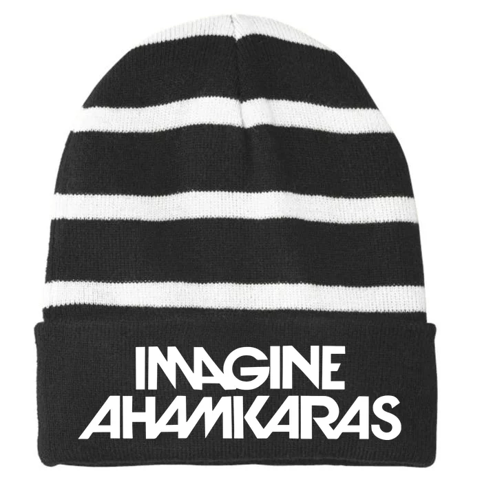 Imagine Ahamkaras Striped Beanie with Solid Band