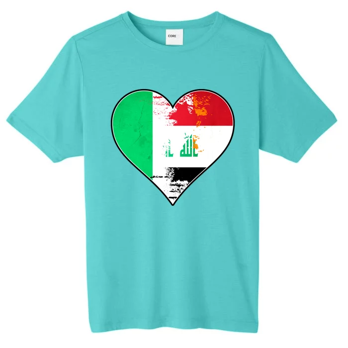 Irish And Iraqi Heart Mix Heritage Gift ChromaSoft Performance T-Shirt