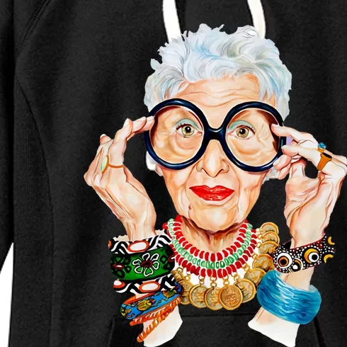 Iris Apfel Women's Fleece Hoodie