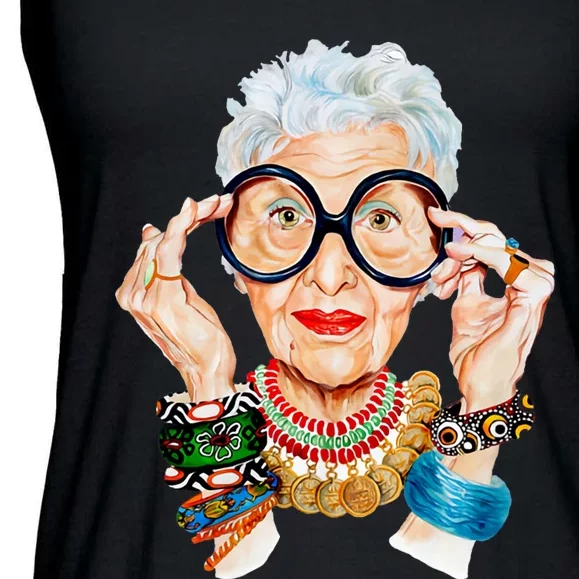 Iris Apfel Ladies Essential Flowy Tank