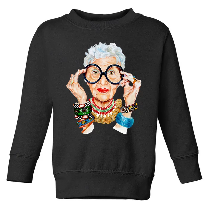 Iris Apfel Toddler Sweatshirt