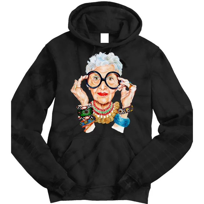 Iris Apfel Tie Dye Hoodie