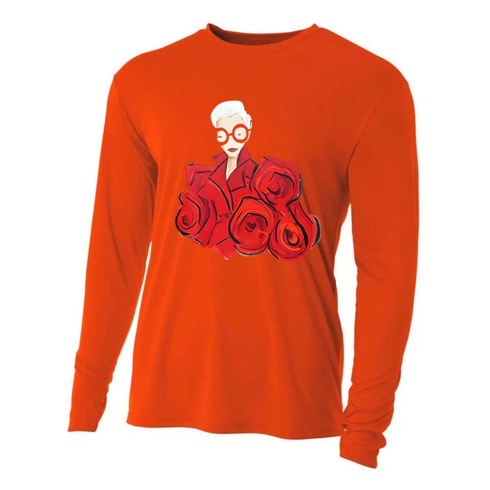 Iris Apfel Cooling Performance Long Sleeve Crew