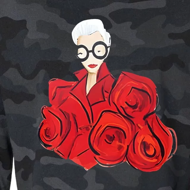 Iris Apfel Cropped Pullover Crew